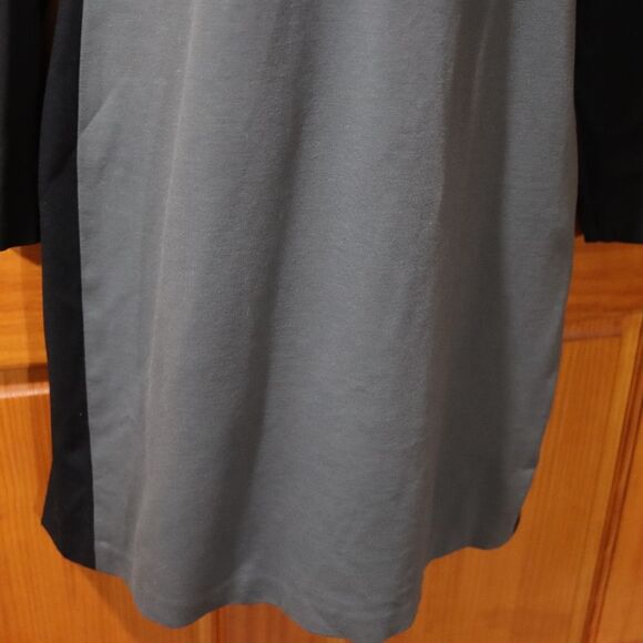 Banana Republic Gray and Black Midi Dress 14 Business Casual Carrer - Picture 4 of 11